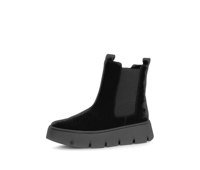 Gabor Chelsea Boot Schwarz - Rauleder