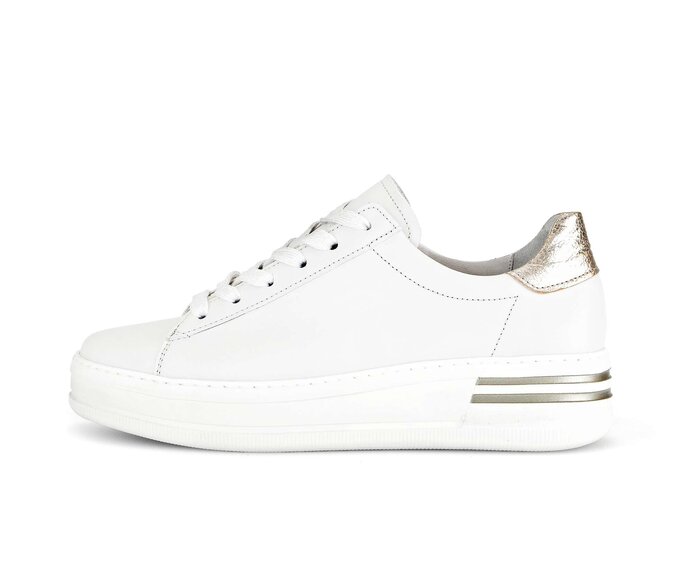 Gabor Sneaker Low Weiß - Materialmix Leder