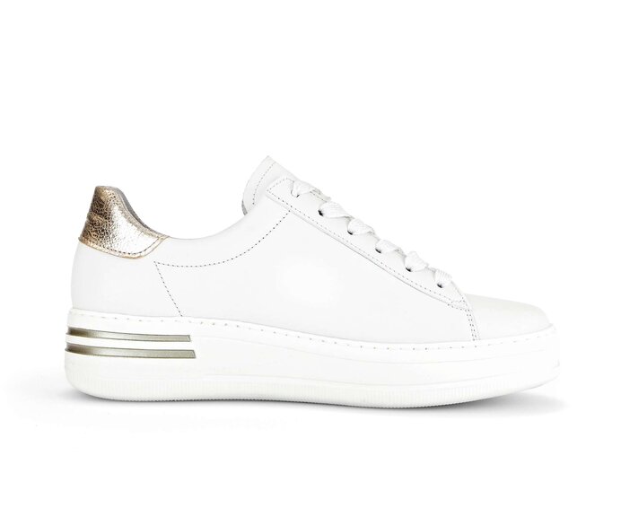 Gabor Sneaker Low Weiß - Materialmix Leder