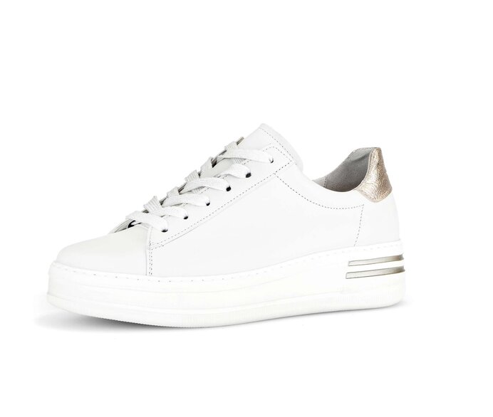 Gabor Sneaker Low Weiß - Materialmix Leder