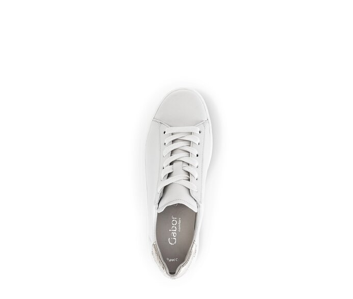 Gabor Sneaker Low Weiß - Materialmix Leder