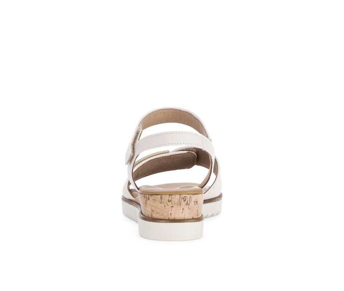 Gabor Riemchensandale Creme - Glattleder