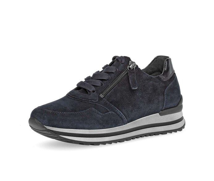 Gabor Sneaker Low Blau - Rauleder
