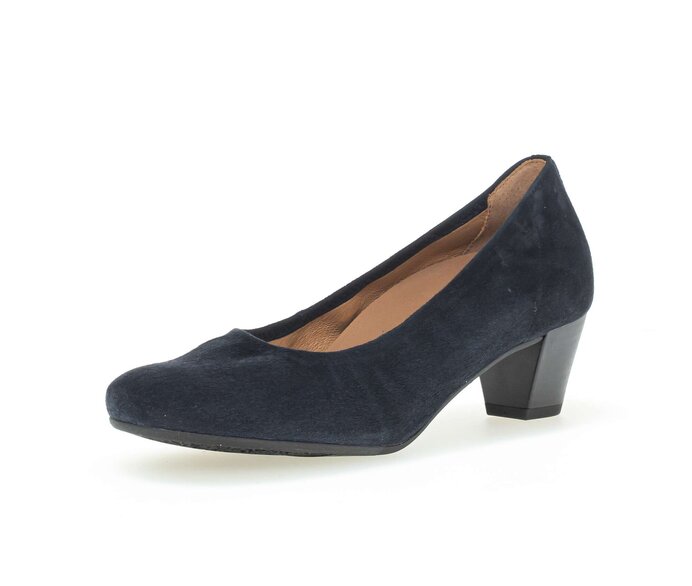 Gabor Eleganter Pumps Blau - Rauleder