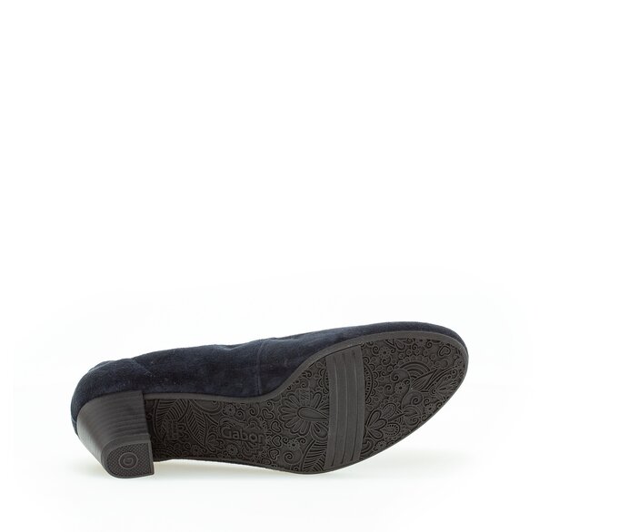 Gabor Eleganter Pumps Blau - Rauleder