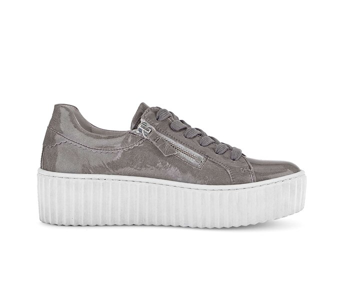 Gabor Sneaker Low Grau - Lackleder