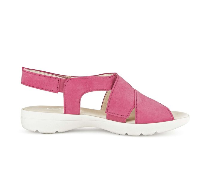 Gabor Riemchensandale Pink - Rauleder