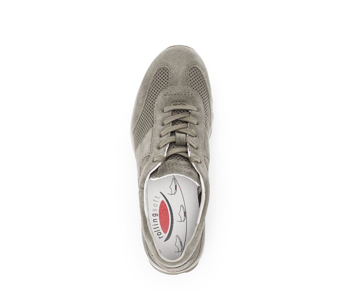 Gabor Sneaker Low Grün - Materialmix Leder/Lederimitat