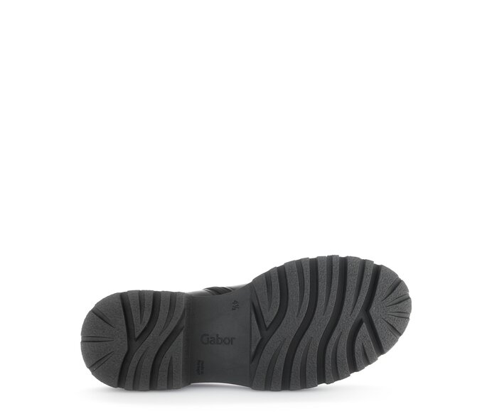 Gabor Biker Boots Schwarz - Glattleder