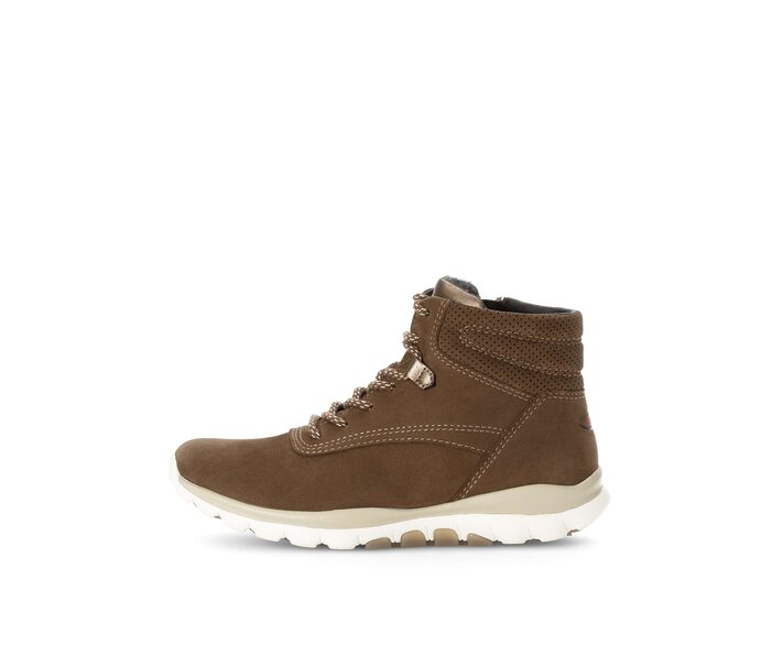 Gabor Sportliche Stiefelette Braun - Rauleder