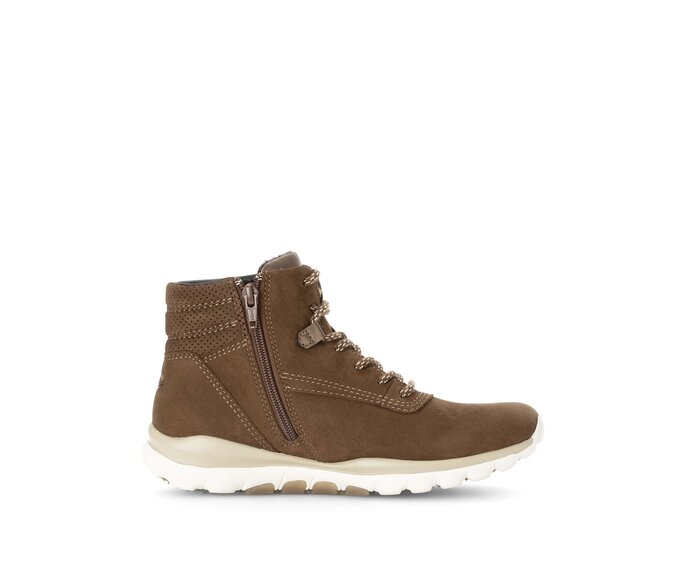 Gabor Sportliche Stiefelette Braun - Rauleder