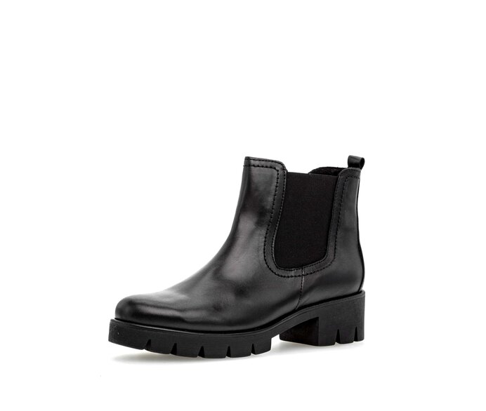 Gabor Chelsea Boot Schwarz - Glattleder