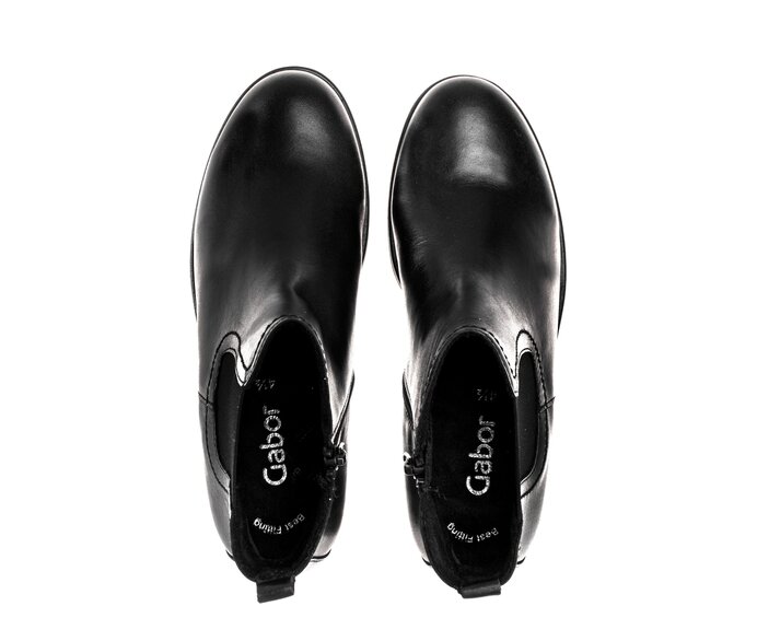 Gabor Chelsea Boot Schwarz - Glattleder