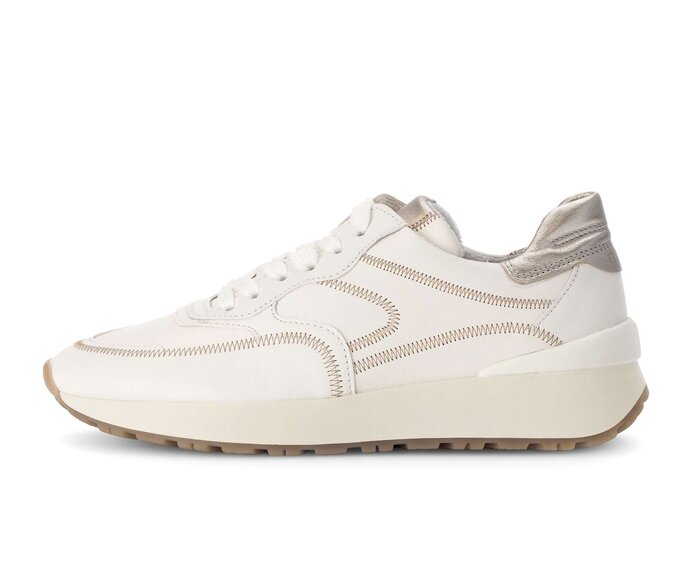 Gabor Sneaker Low Creme - Materialmix Leder