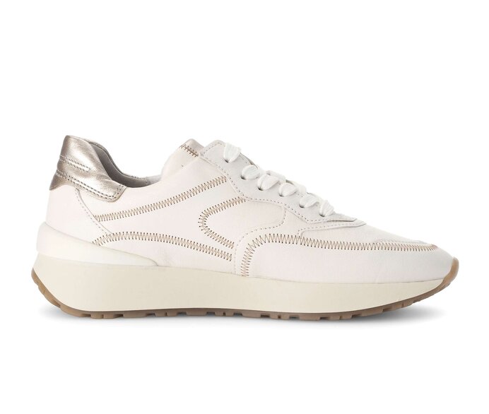 Gabor Sneaker Low Creme - Materialmix Leder