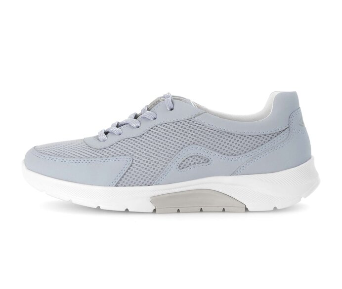 Gabor Sneaker Low Blau - Materialmix Lederimitat