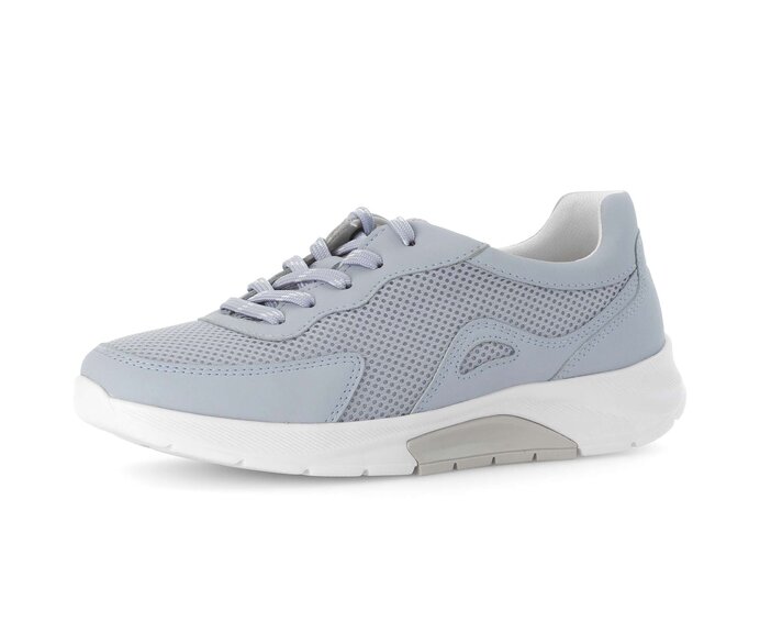 Gabor Sneaker Low Blau - Materialmix Lederimitat