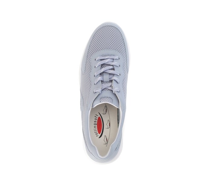 Gabor Sneaker Low Blau - Materialmix Lederimitat