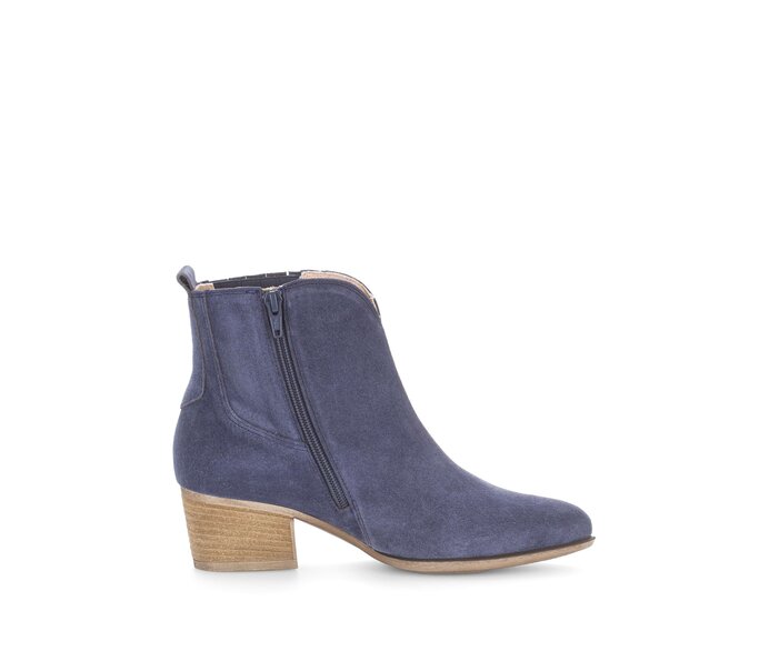 Gabor Elegante Stiefelette Blau - Rauleder