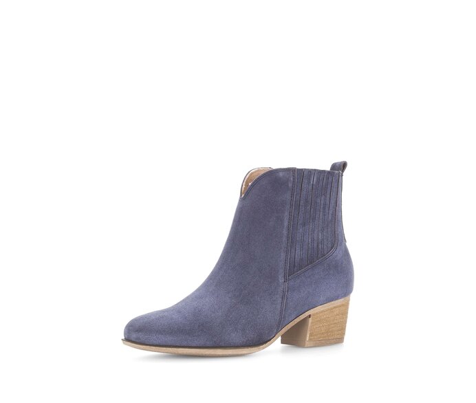 Gabor Elegante Stiefelette Blau - Rauleder