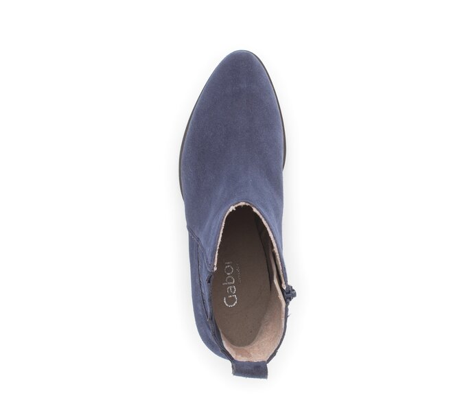 Gabor Elegante Stiefelette Blau - Rauleder