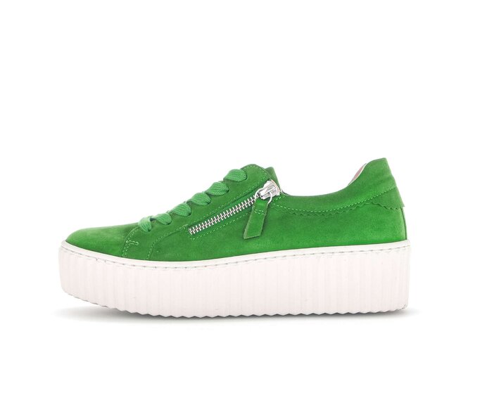 Gabor Sneaker Low Grün - Rauleder