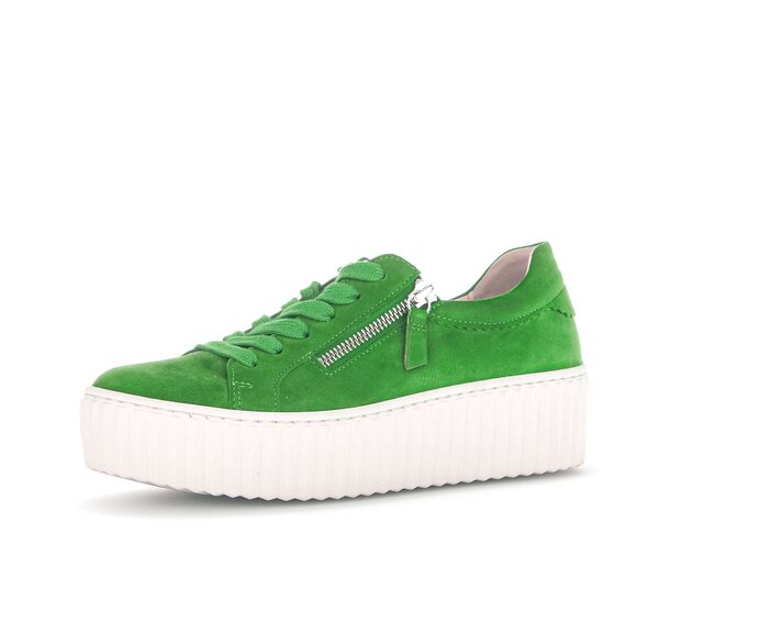 Gabor Sneaker Low Grün - Rauleder