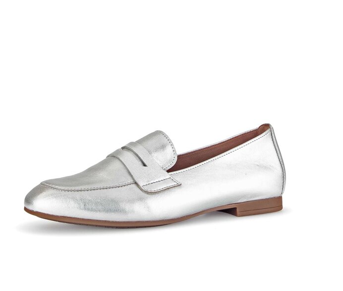 Gabor Slipper Silber - Effektleder