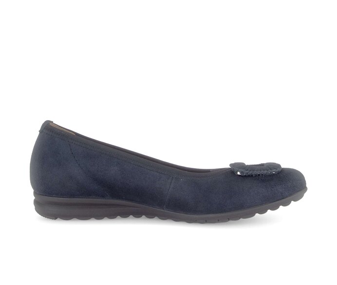 Gabor Sportliche Ballerina Blau - Rauleder