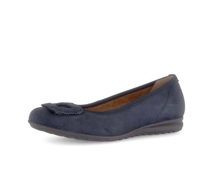 Gabor Sportliche Ballerina Blau - Rauleder