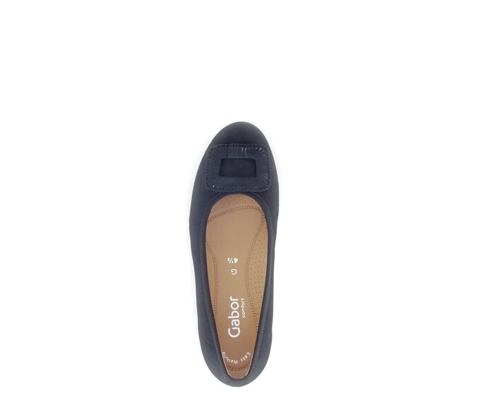 Gabor Sportliche Ballerina Blau - Rauleder