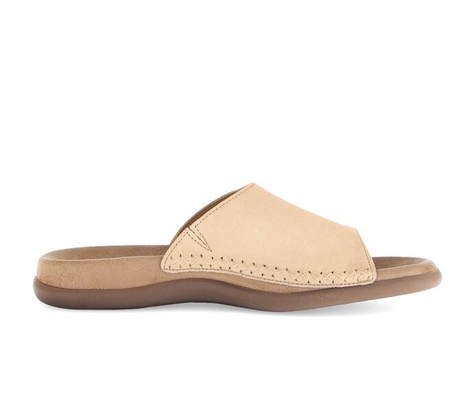 Gabor Pantolette Beige - Rauleder