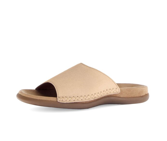 Gabor Pantolette Beige - Rauleder