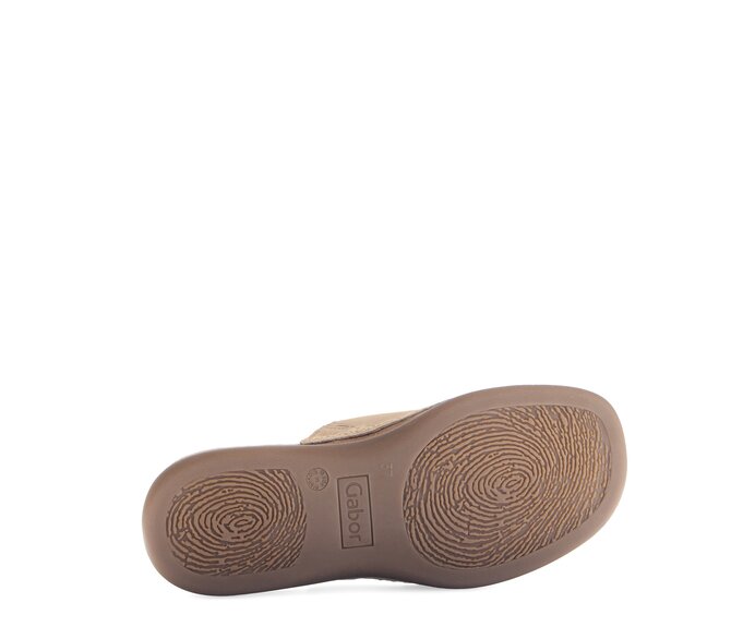 Gabor Pantolette Beige - Rauleder