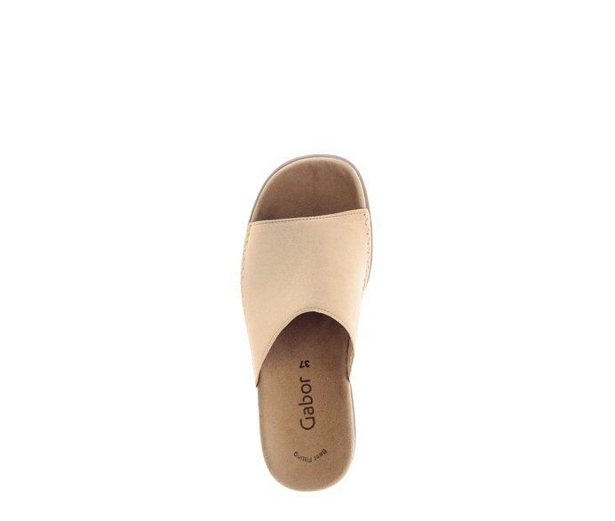 Gabor Pantolette Beige - Rauleder