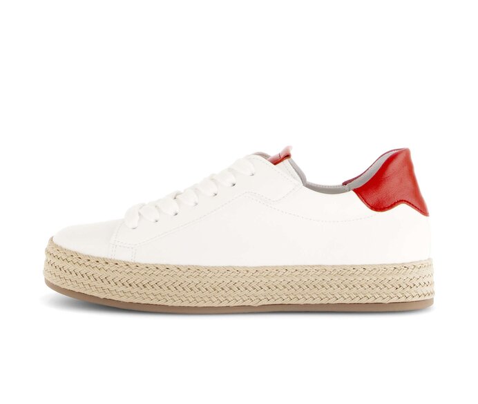 Gabor Sneaker Low Creme - Materialmix Leder