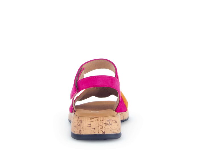 Gabor Riemchensandale Pink - Rauleder