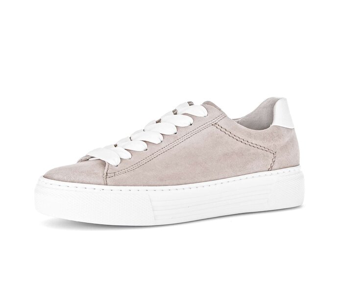 Gabor Sneaker Low Beige - Rauleder