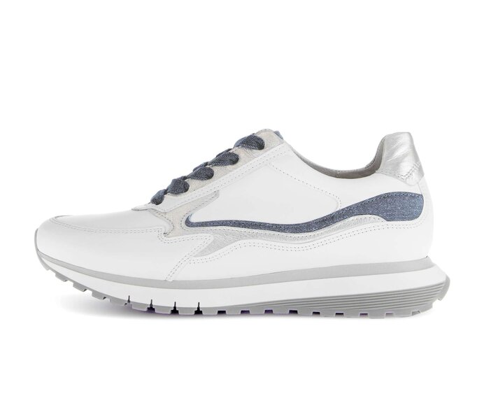 Gabor Sneaker Low Weiß - Materialmix Leder