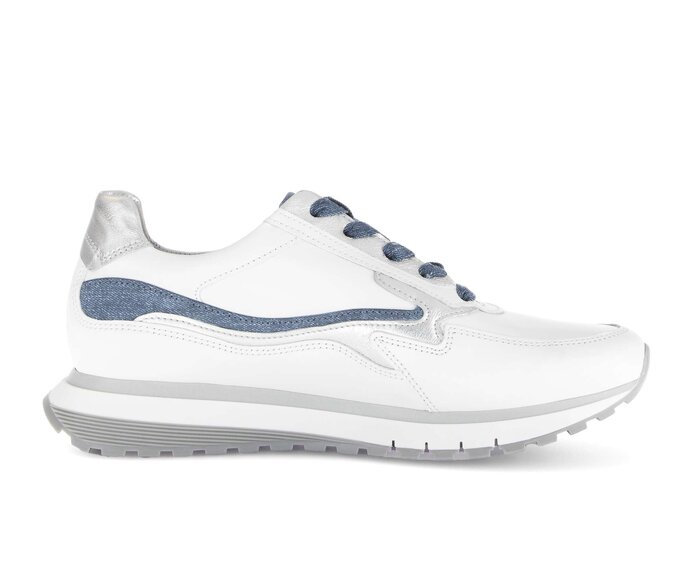 Gabor Sneaker Low Weiß - Materialmix Leder