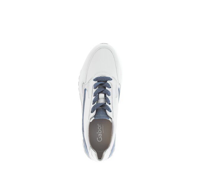 Gabor Sneaker Low Weiß - Materialmix Leder