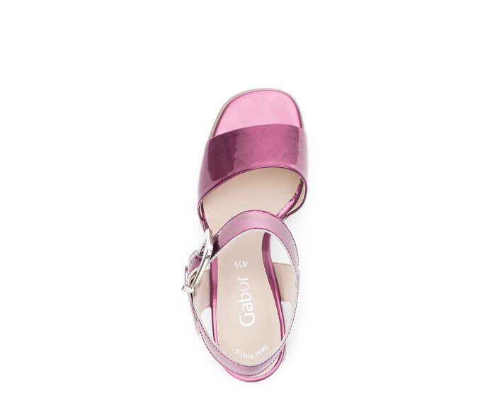 Gabor Plateau Sandale Pink - Lederimitat