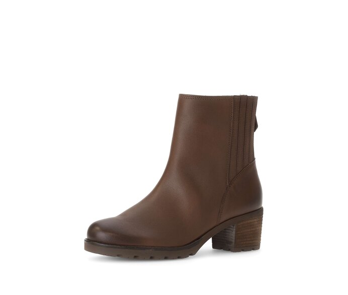 Gabor Sportliche Stiefelette Braun - Glattleder