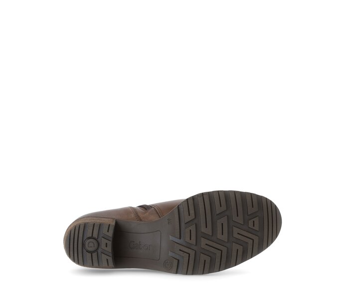 Gabor Sportliche Stiefelette Braun - Glattleder