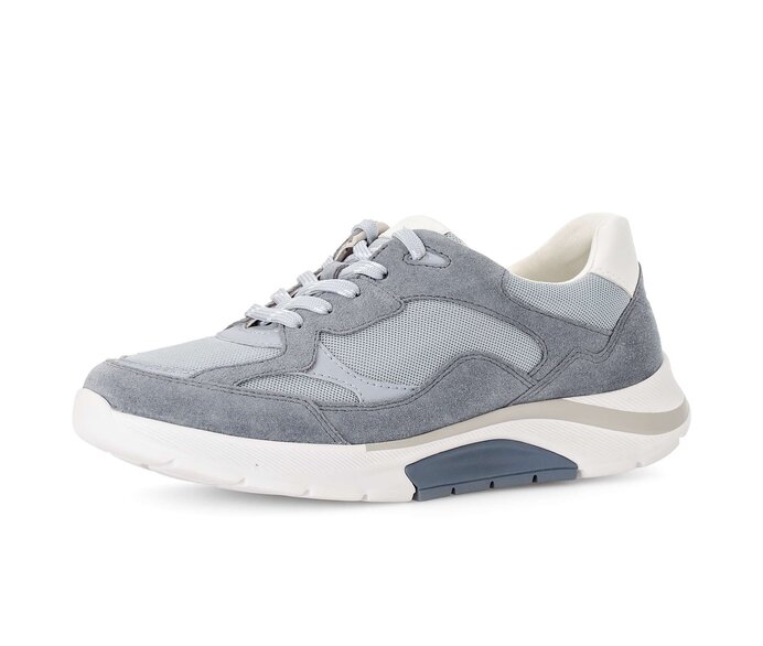 Gabor Sneaker Low Blau - Materialmix Leder/Lederimitat