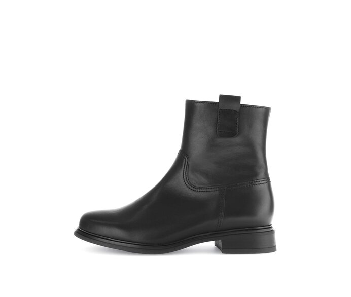 Gabor Elegante Stiefelette Schwarz - Glattleder