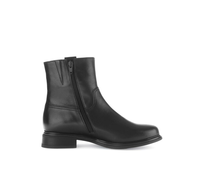 Gabor Elegante Stiefelette Schwarz - Glattleder