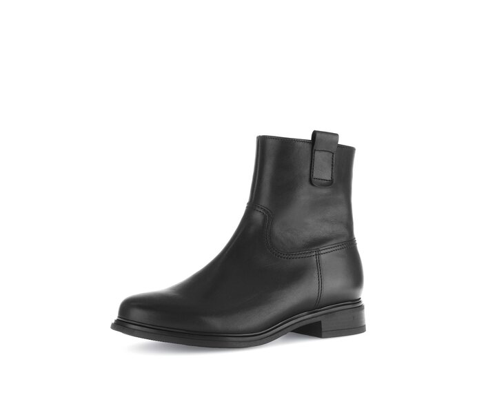 Gabor Elegante Stiefelette Schwarz - Glattleder