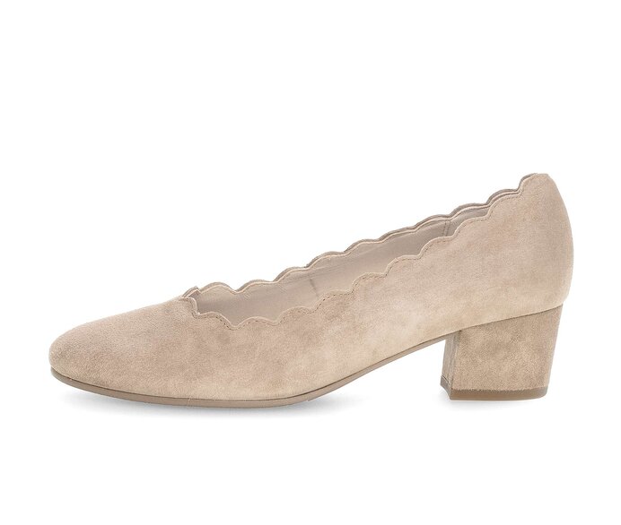 Gabor Eleganter Pumps Beige - Rauleder