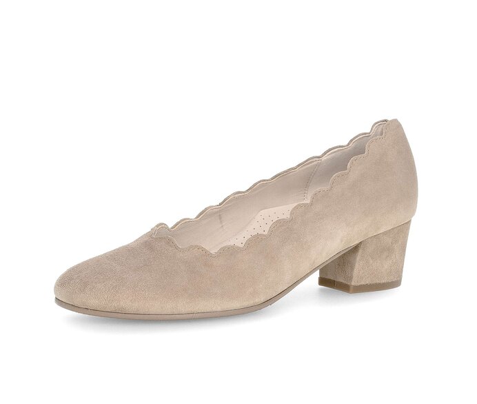 Gabor Eleganter Pumps Beige - Rauleder